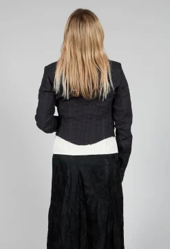 Cropped Utility Jacket in Coal
