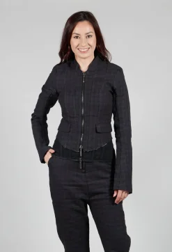 Cropped Utility Jacket in Coal