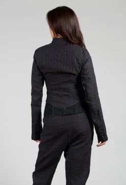 Cropped Utility Jacket in Coal