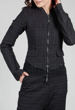 Cropped Utility Jacket in Coal