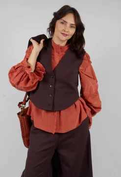 Cropped Waistcoat in Java