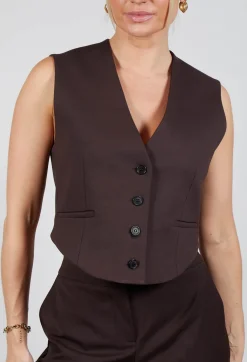 Cropped Waistcoat in Java