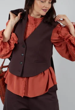 Cropped Waistcoat in Java