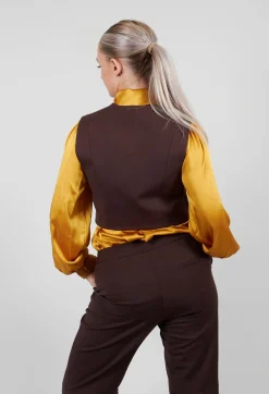 Cropped Waistcoat in Java