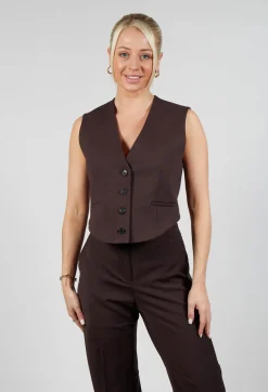 Cropped Waistcoat in Java