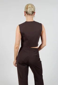Cropped Waistcoat in Java