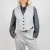 Cropped Waistcoat in Perla