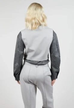 Cropped Waistcoat in Perla