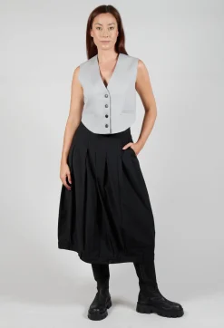 Cropped Waistcoat in Perla
