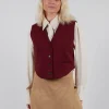 Cropped Waistcoat in Rumba