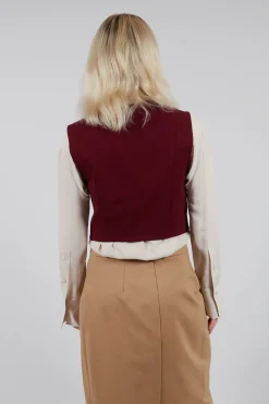 Cropped Waistcoat in Rumba