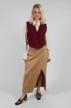 Cropped Waistcoat in Rumba