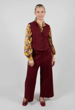Cropped Waistcoat in Rumba