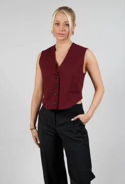 Cropped Waistcoat in Rumba