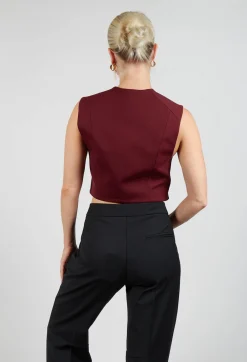 Cropped Waistcoat in Rumba