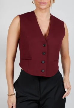 Cropped Waistcoat in Rumba