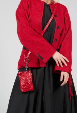 Cross Body Mini Bag in Red