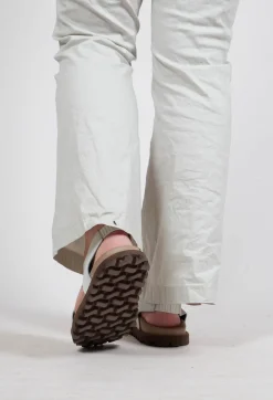 Crossover Sandals in Gasoline Bianco Ottico