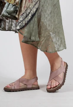 Crossover Sandals in London Powder