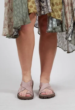 Crossover Sandals in London Powder
