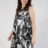 Cue Sleeveless Top in Black Print