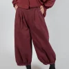 Cuffed Hem Trousers in Intense Rust