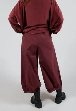 Cuffed Hem Trousers in Intense Rust