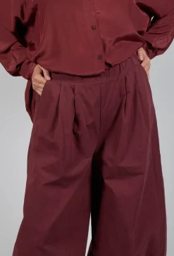 Cuffed Hem Trousers in Intense Rust