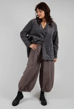 Cuffed Hem Trousers in Iron