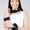 Curled Woven Necklace in Black