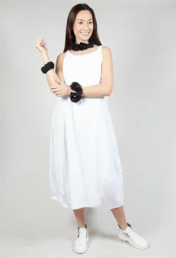 Curled Woven Necklace in Black
