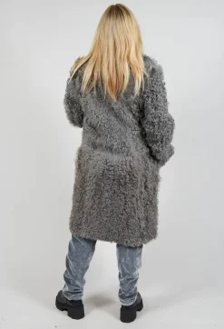 Curly Toscana Coat in Silver