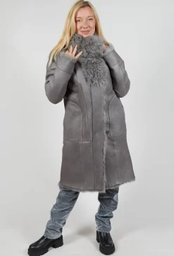 Curly Toscana Coat in Silver
