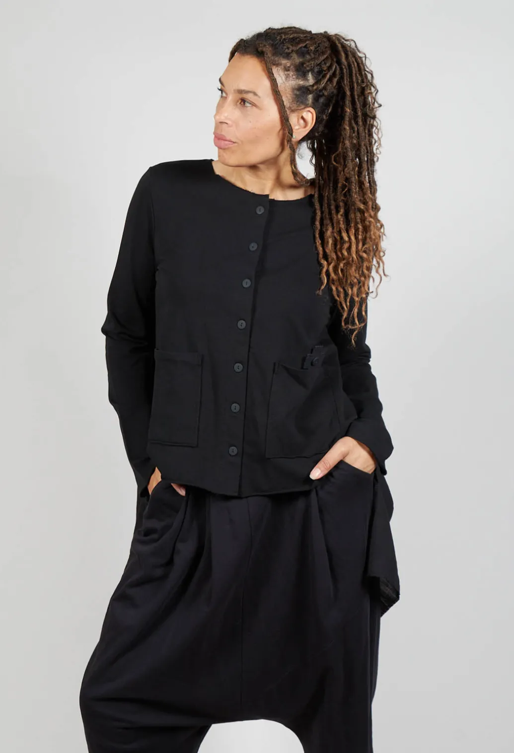 Curtain Jacket in Black