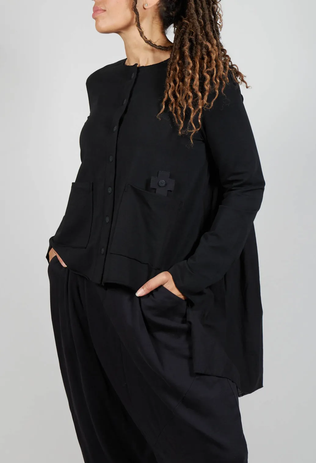Curtain Jacket in Black