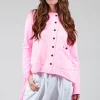 Curtain Jacket in Neon Pink