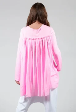 Curtain Jacket in Neon Pink