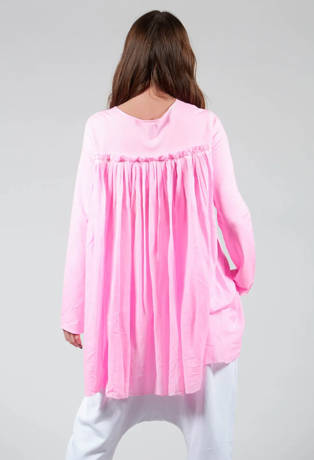 Curtain Jacket in Neon Pink