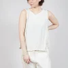 Curved Sleeveless Top in Galaxy