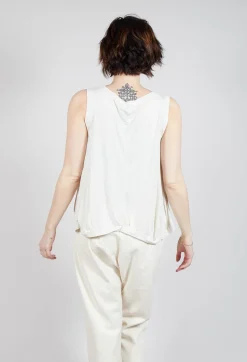 Curved Sleeveless Top in Galaxy
