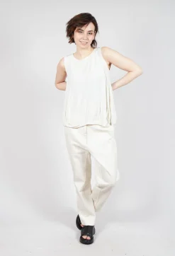 Curved Sleeveless Top in Galaxy