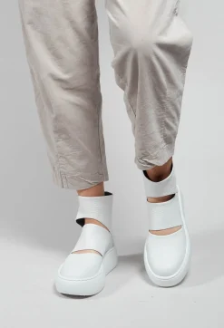 Cut Out Boots in Taurus Bianco