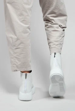Cut Out Boots in Taurus Bianco
