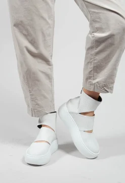 Cut Out Boots in Taurus Bianco