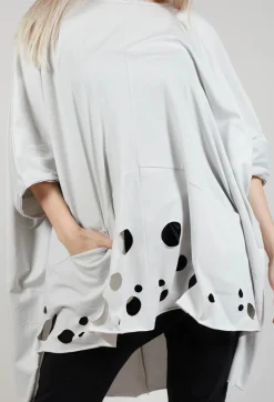 Cut-Out Top in Silver
