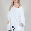 Cut-Out Top in White