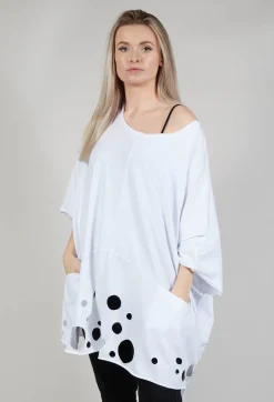 Cut-Out Top in White