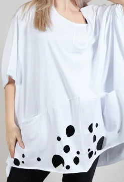 Cut-Out Top in White