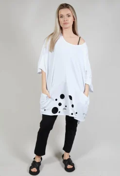 Cut-Out Top in White