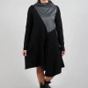 Cvek Dress in Black and Grey